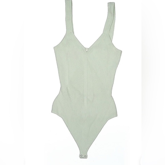 Abercrombie & Fitch Tops - Abercrombie & Fitch Elevated Knit Sage Green Women's Bodysuit